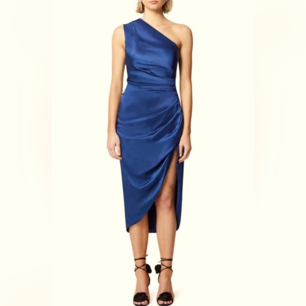 Elliatt Cassini one-shoulder dress in Sapphire